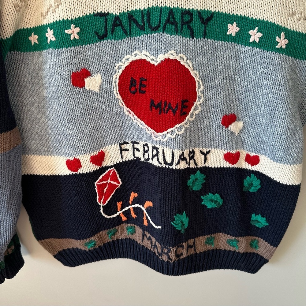 Christopher & Banks Multicolor Holiday Theme Cardigan Sweater - Picture 10 of 16